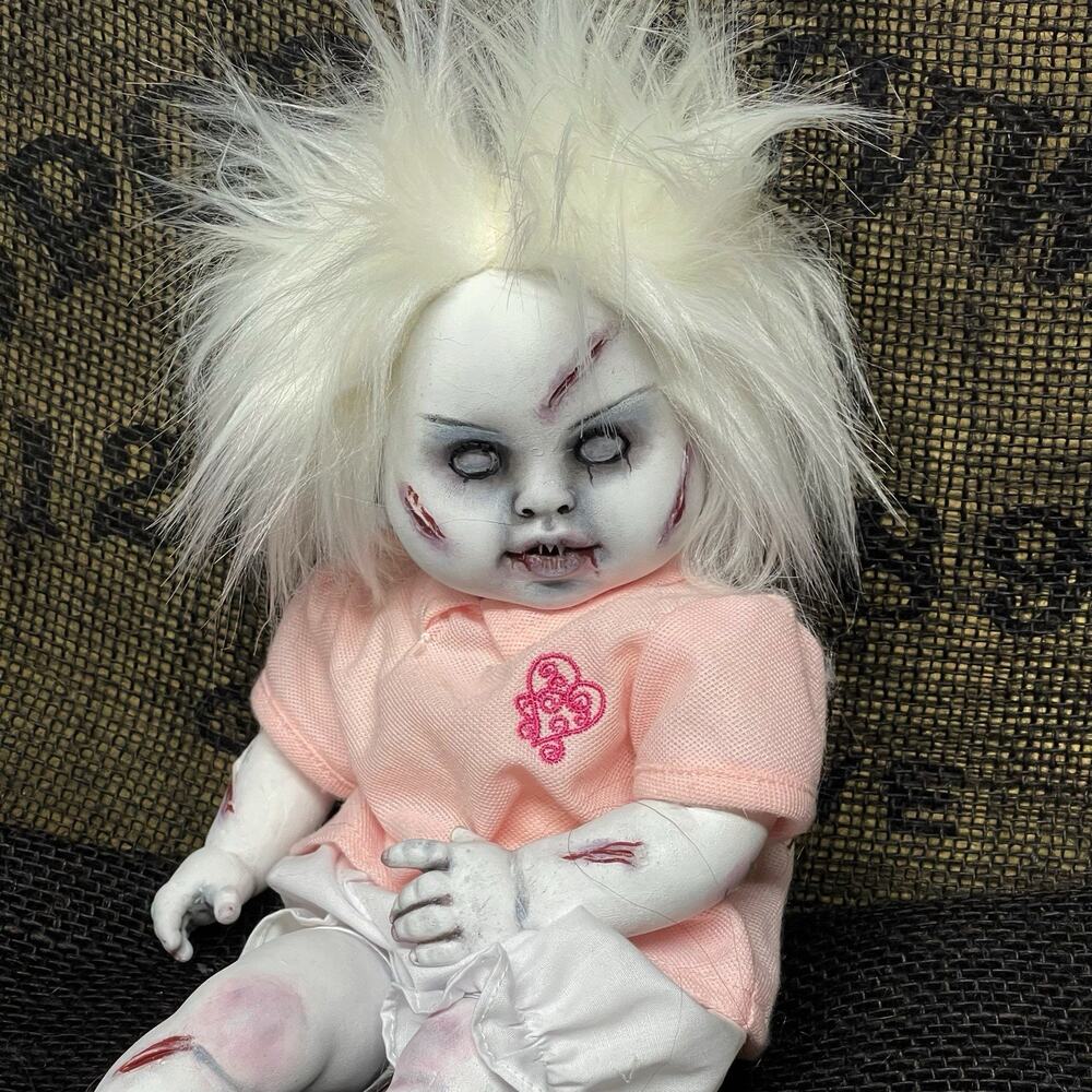 OOAK Creepy Odd 12” Tiny Beanbag Zombie Gore Baby Halloween Horror Art Doll